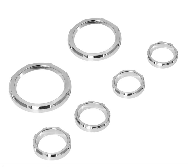 ALLOYFORGE Speedometer Gauge Bezel Kit for Harley Street Glide, Electra Glide, Road Glide, Trike, 1996-2013 (Chromed) - Image 2